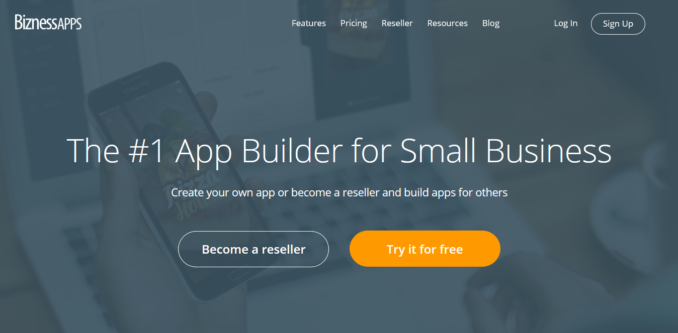 Sette delle Migliori Piattaforme per Costruire App Fantastiche Screenshot 2018 09 16 App Maker Mobile App Builder For Small Business Bizness Apps - Sette delle Migliori Piattaforme per Costruire App Fantastiche