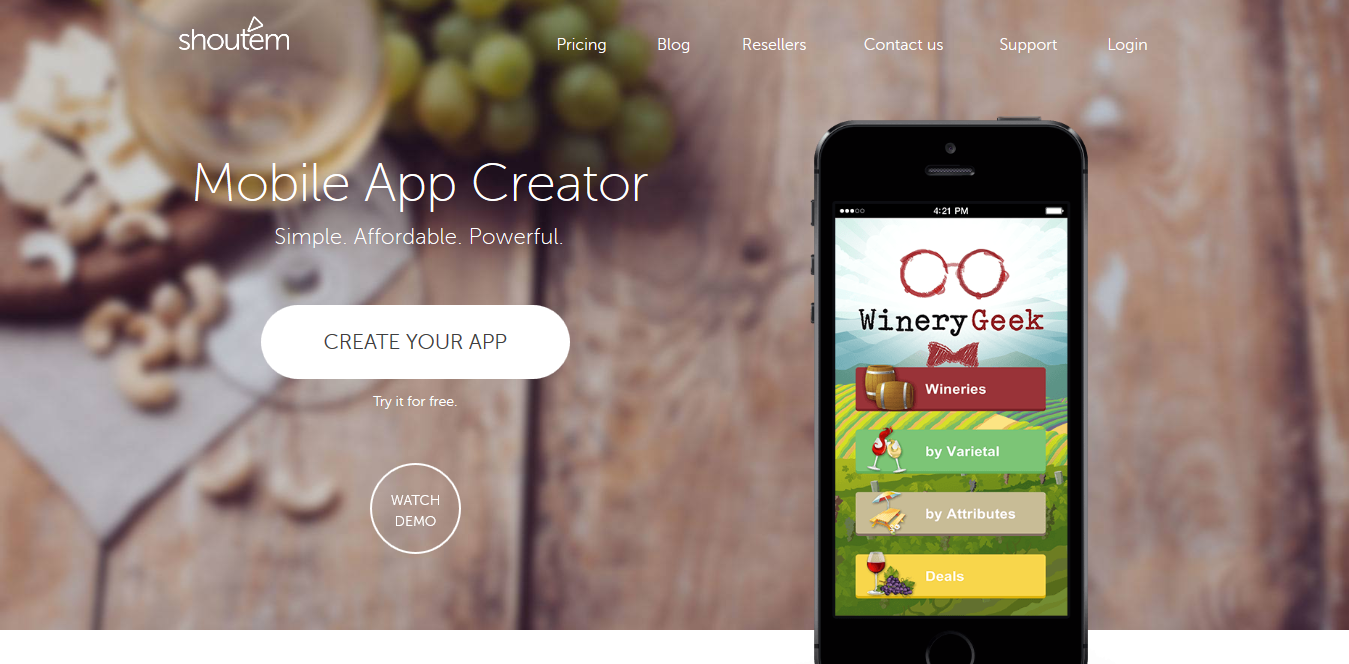 Sette delle Migliori Piattaforme per Costruire App Fantastiche Screenshot 2018 09 16 ShoutEm – Mobile App Creator - Sette delle Migliori Piattaforme per Costruire App Fantastiche