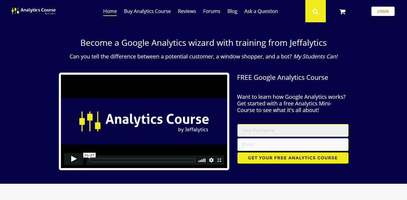 Affina le Tue Doti di Marketing con questi Top Corsi Online Screenshot 2018 09 16 Google Analytics Training Certification Course Get Certified with Jeffalytics - Affina le Tue Doti di Marketing con questi Top Corsi Online